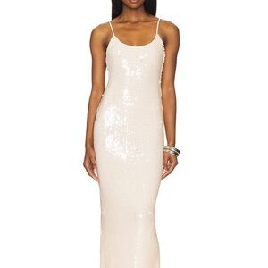 Lovers + Friends Rachel Gown in Neutral